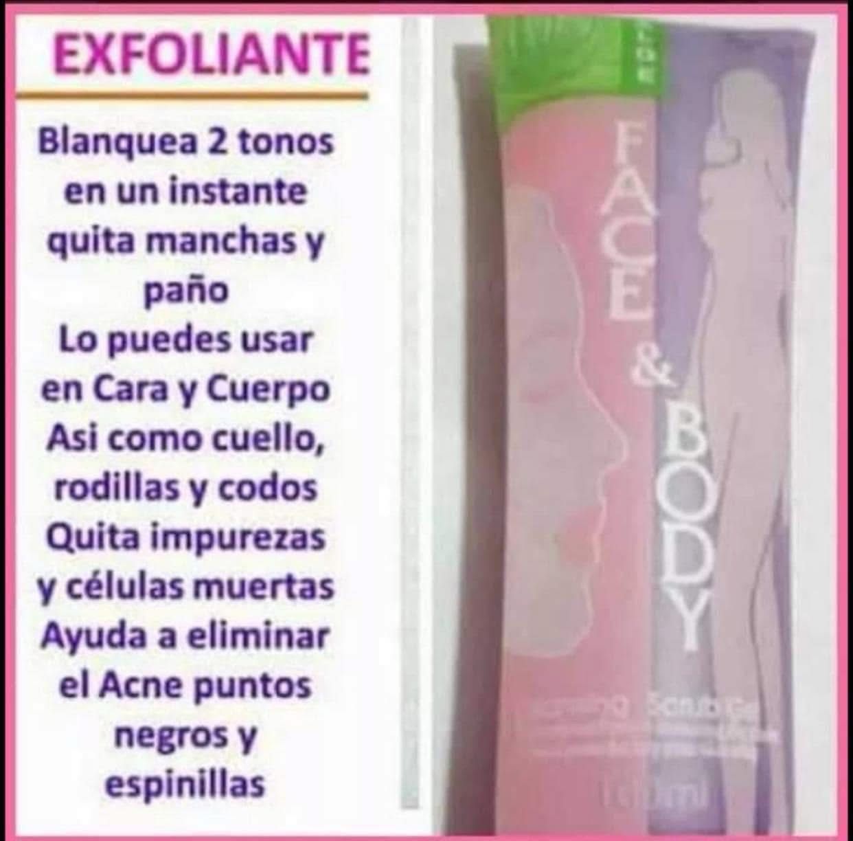 Exfoliante face y body